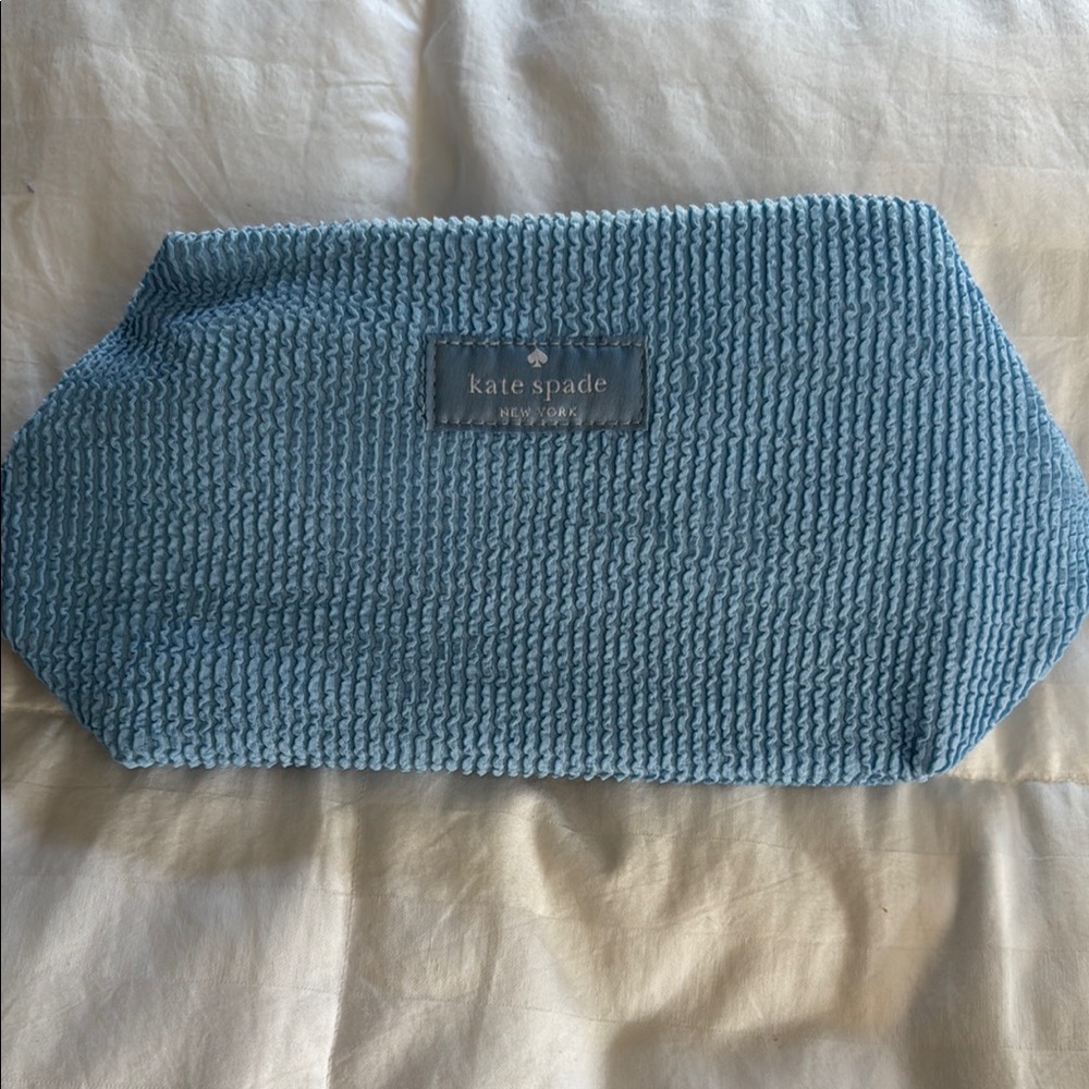 Kate Spade Textured Blue Pouch